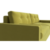 Прямой диван Скандинавия Bergen mustard (Велюр) тик-так
