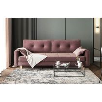 Прямой диван Лестер 3д тик-так серый